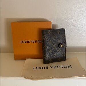 Louis Vuitton Monogram Wallet/agenda - Brown and Gold